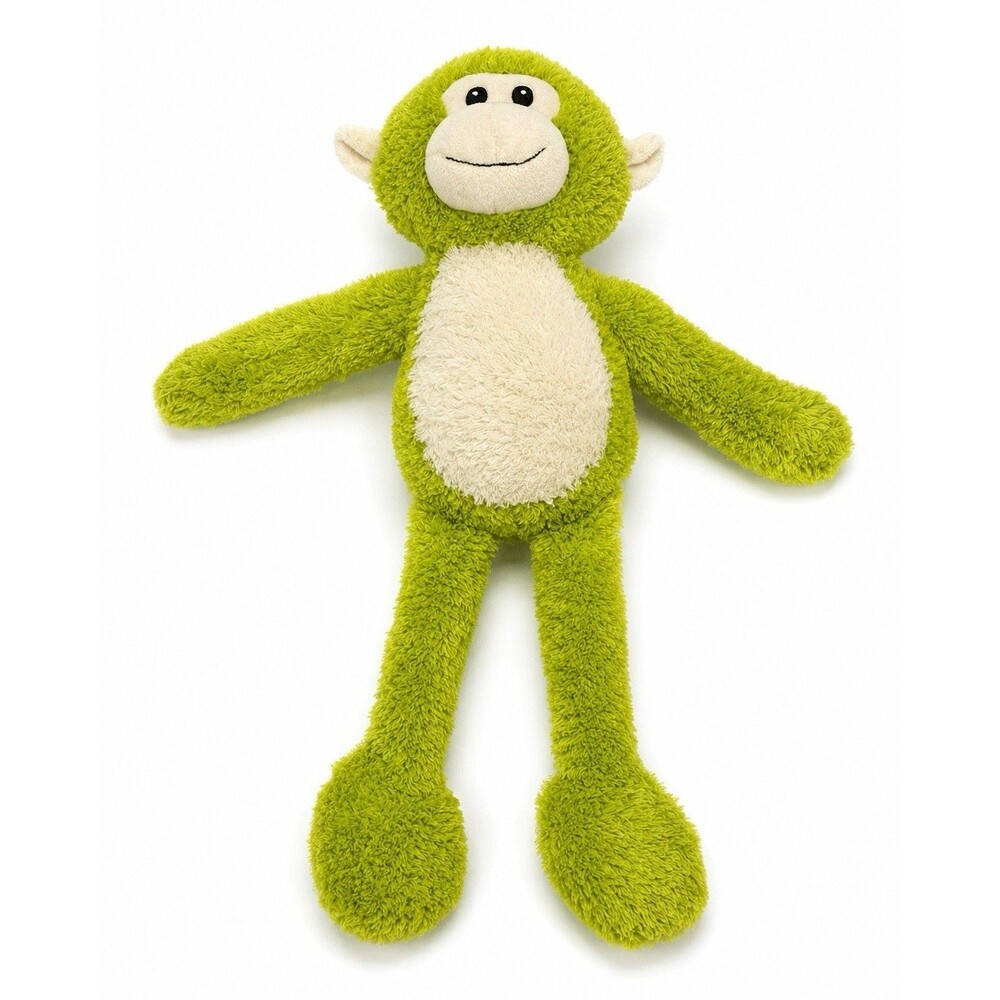 Pier One 1 Imports Max Green White Monkey Plush Stuffed Animal Toy 20” No Tag